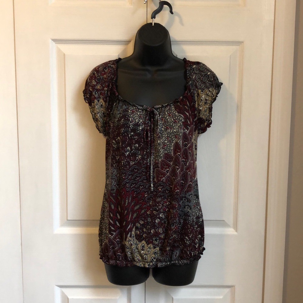 Agenda palsy print women’s Medium top